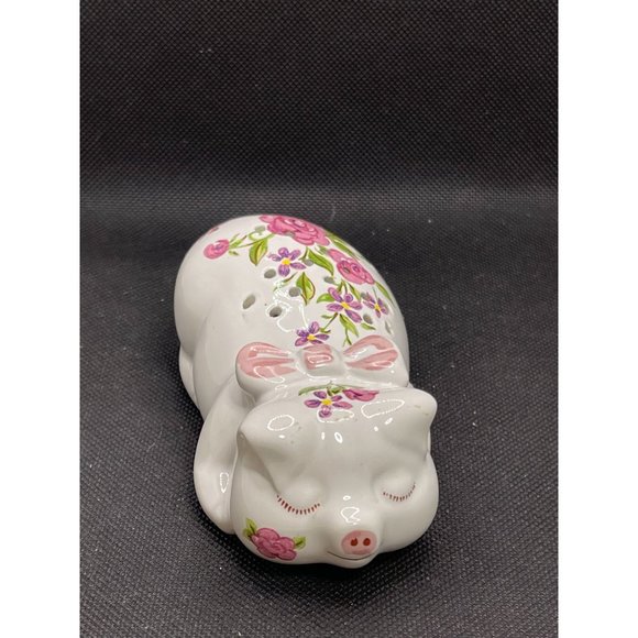 A Very Vintage 1978 Avon Ceramic Sachet Pig with Flowers by Ceramarte - Picture 1 of 12